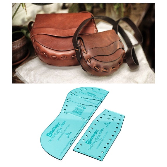 Corter Small Laced Leather Bag Acrylic Template Etsy