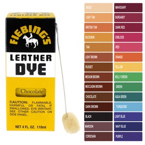 Tinte para cuero de Fiebing's - 4 oz (no se puede enviar a CA, HI, AK ni a otros países)