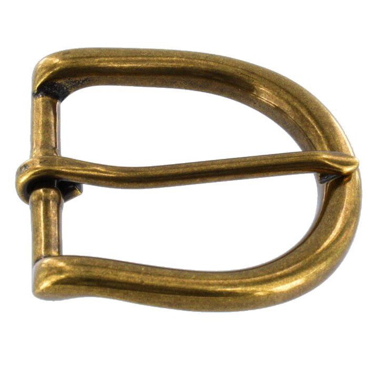 Heel Bar Buckle Solid BrassLL 216 1 12 Antique Brass