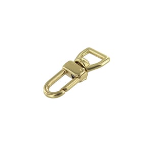 510 1/2&quot; Natural Brass, Swivel Lever Snap, Solid Brass-LL