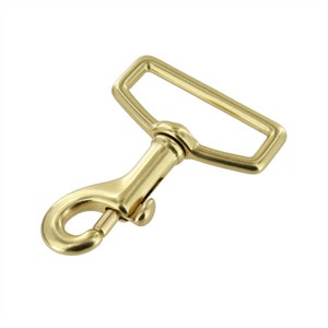 3001A 1 1/2&quot; Natural Brass, Swivel Bolt Snap, Solid Brass-LL