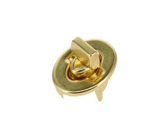 3016 Natural Brass, Turn Lock, Solid Brass-LL (four piece set)