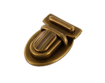 T3016 Antique Brass, Tuck Lock, Solid Brass-LL