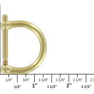 2014 Natural Brass, D-Ring, Solid Brass-LL Bild 7