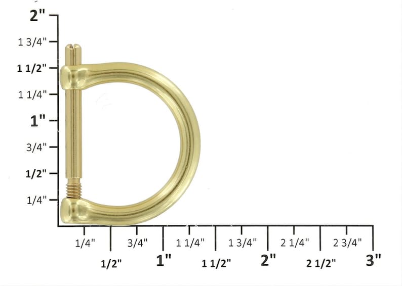 2014 Natural Brass, D-Ring, Solid Brass-LL Bild 7