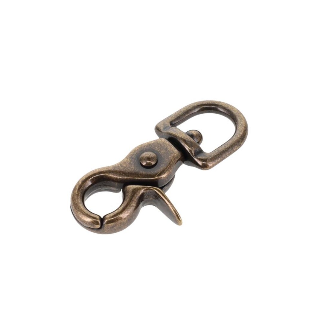 100 Girevoli A Scatto In Ottone Per Gioielli E Artigianato, Taglia 1 (2 1/4"), Molla In Acciaio Inox