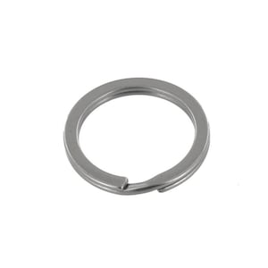May include: A silver key ring with a split ring opening.