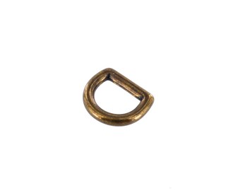 2011 3/8" Antique Brass, D-Ring, Solid Brass-LL