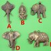 2pcs elephant Collection Zinc Alloy vintage Antique Bronze Color Charms Jewelry bracelet Pendant For Handmade DIY Craft Making