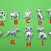 30pcs dog paw Collection Zinc Alloy vintage Antique Silver Color Charms Jewelry bracelet Pendant For Handmade DIY Craft Making