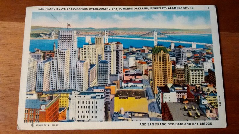 Set of 5 Vintage Postcards Colorized Photos | Etsy