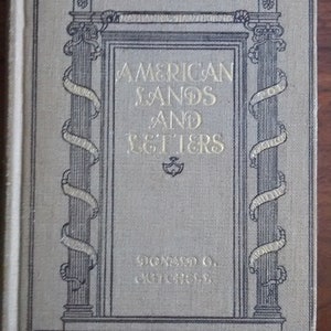 Vinatge Book: American Lands and Letters by Donald G. Mitchell
