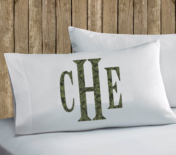 Monogrammed Pillow Case Camo Pillow Case Monogrammed Camo Etsy