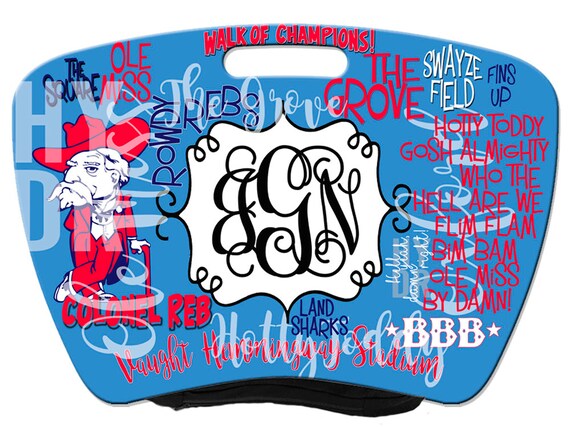 Personalized Ole Miss Lap Desk Student Gift College Etsy