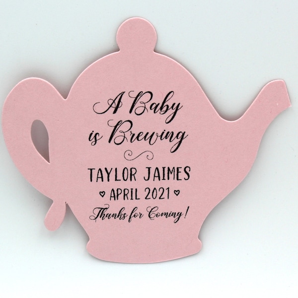 Tea Party Baby Shower Favor | A baby is Brewing Baby Shower Favor | Baby Shower Favor | Tags ONLY
