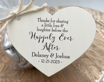 Rehearsal Dinner favor kit | Love Laughter Happily Ever After Wedding Favor Kits,  DIY Favor Kits, Wedding Favor Idea-Choice of 3 tag colors