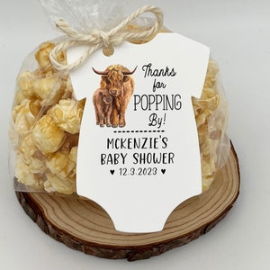 Highland Cow Baby Shower Favors | Highland Cow Baby Shower {Tags ONLY or DIY kit-tag/bag/twine}