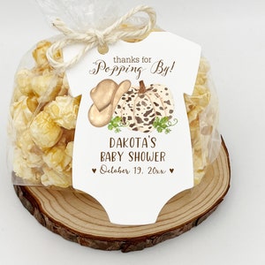 Fall Cowboy Baby Shower Favors -Pumpkin Cowboy Baby Shower Favors-Western Baby Shower - Select options in drop down menus for pricing