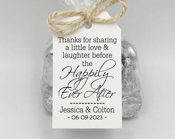 Rustic Wedding Favors, Rehearsal Dinner favor kit, Love Laughter Happily Ever After Wedding Favor Kits,  DIY Favor Kits, Wedding Favors