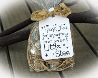 Twinkle Twinkle little star Baby Shower Favor | Twinkle Twinkle Little Star Shower | Baby Shower Favor | DIY Kits/Ivory Tag/Ribbon