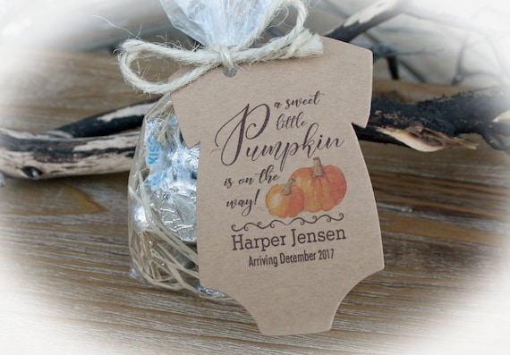 Little Pumpkin Baby Shower Favor Fall 