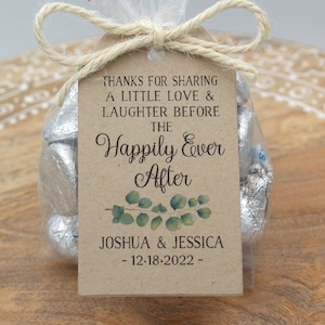 Rehearsal Dinner favor kit | Love Laughter Happily Ever After Wedding Favor Kits, DIY Favor Kits, Wedding Favors, Rehearsal dinner Favors