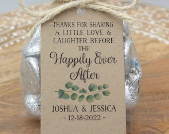 Rehearsal Dinner favor kit | Love Laughter Happily Ever After Wedding Favor Kits, DIY Favor Kits, Wedding Favors, Rehearsal dinner Favors