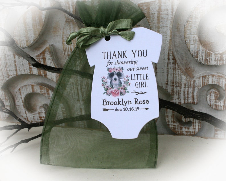 Woodlands Baby Shower Favor Girl Baby Shower Favors Girl Etsy