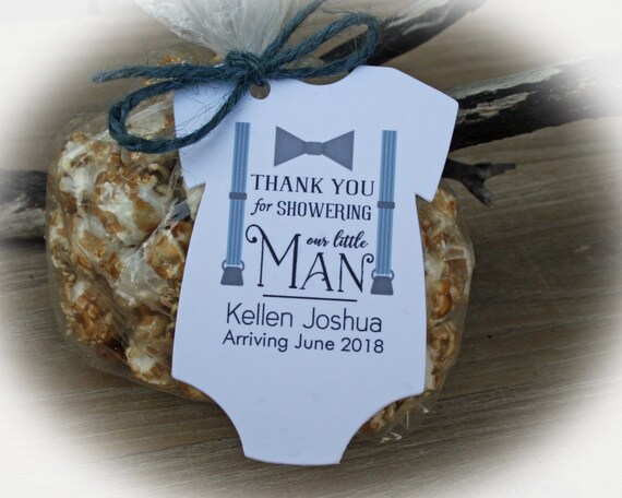 little man baby shower favors