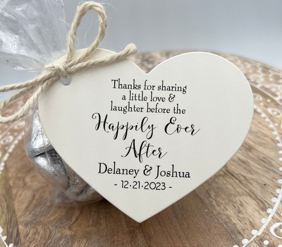 Rehearsal Dinner favor kit | Love Laughter Happily Ever After Wedding Favor Kits,  DIY Favor Kits, Wedding Favor Idea-Choice of 4 tag colors