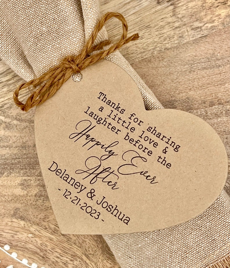 Rehearsal Dinner Silverware Tags Engagement Rehearsal Etsy