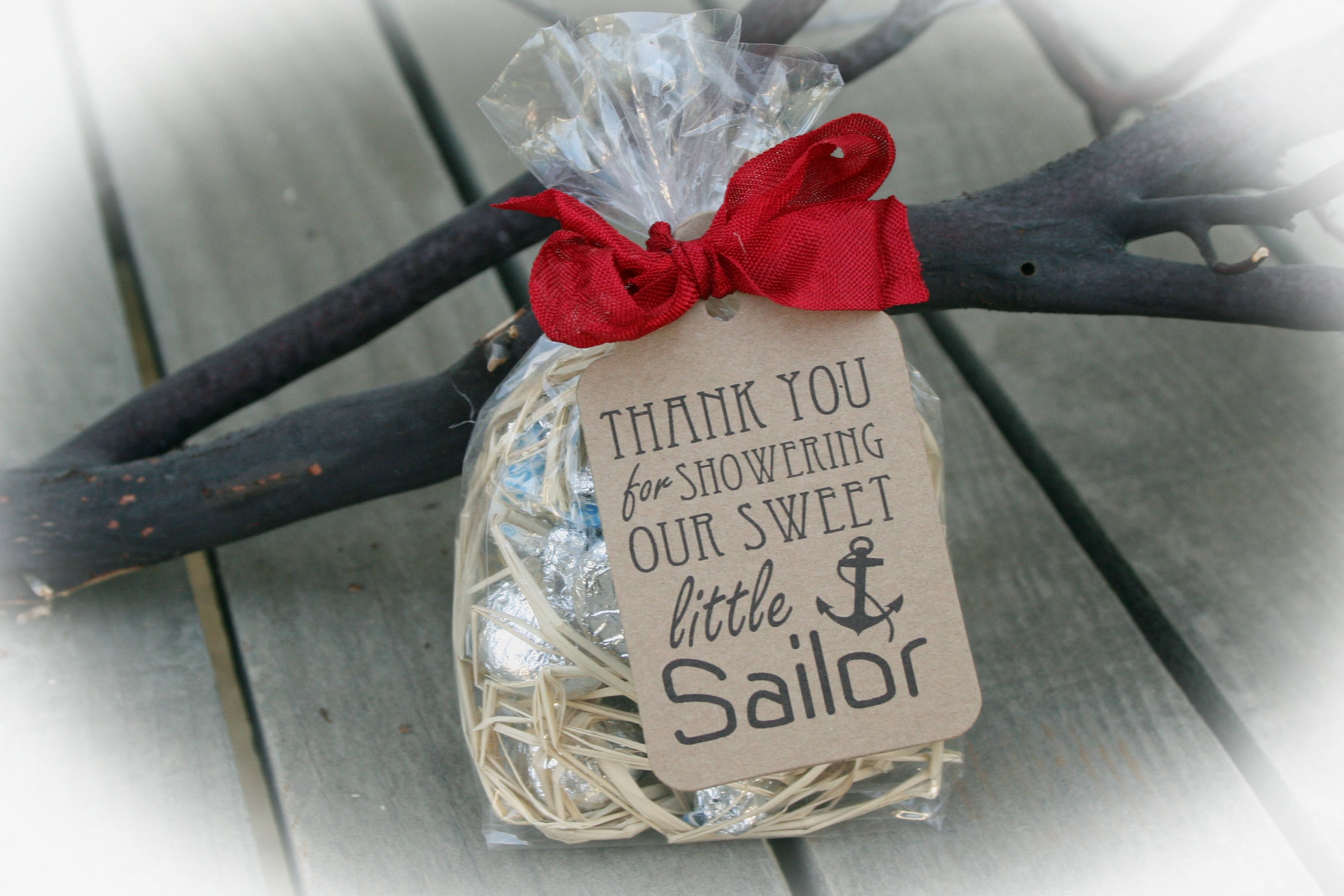Nautical Baby Shower Favor Kits Diy Bags Tags Ties 50