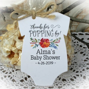 MEXICAN Fiesta Baby Shower Favor |  Mexican Fiesta Baby Shower Favor Popcorn | Mexican Fiesta Baby Shower Favor | Tags only OR DIY kits