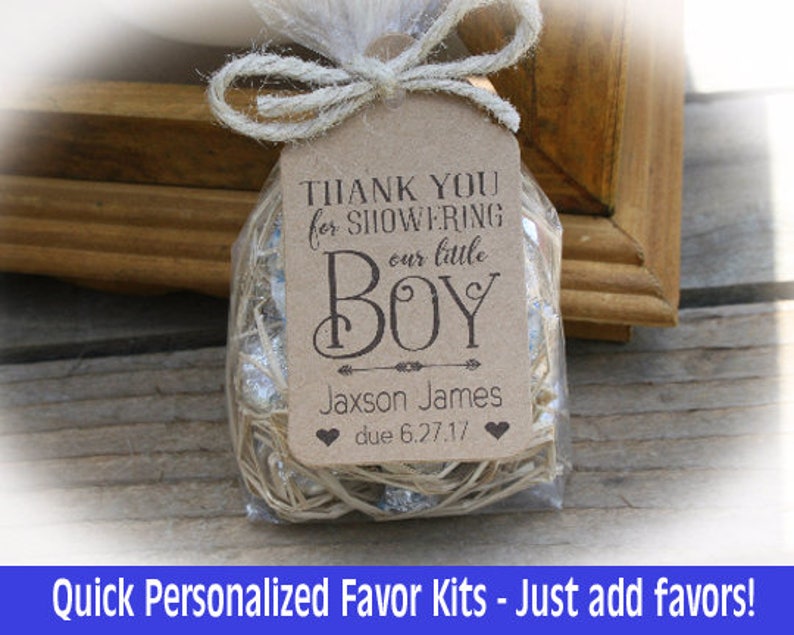Boy Baby Shower Favor Baby Shower Favor Boy Diy Kits Boy Etsy