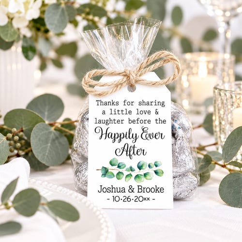 Rehearsal Dinner favor kit | Love Laughter Happily Ever After Wedding Favor Kits, DIY Favor Kits, Wedding Favors, Rehearsal dinner Favors