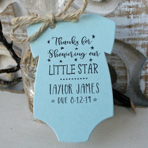 Twinkle Twinkle Little Star Baby Shower Favor | Tags Only OR Bags/Tags + Twine | 6 Tag Colors |  Baby Shower Favor Tags | Baby shower Favors