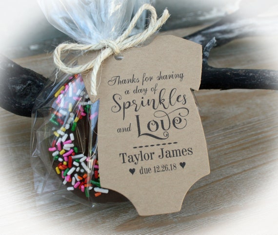Baby Sprinkle Favor Donut Baby Shower Favor Sprinkles Baby Etsy