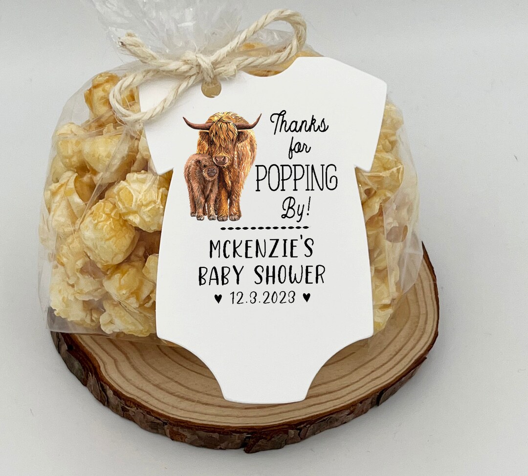 Highland Cow Baby Shower Favors | Highland Cow Baby Shower {tags ONLY ...