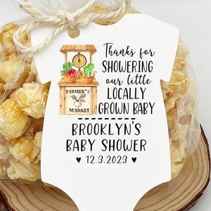 Farmer's Market Baby Shower favors | Locally Grown Baby Shower