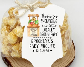 Farmer's Market Baby Shower favors | Locally Grown Baby Shower