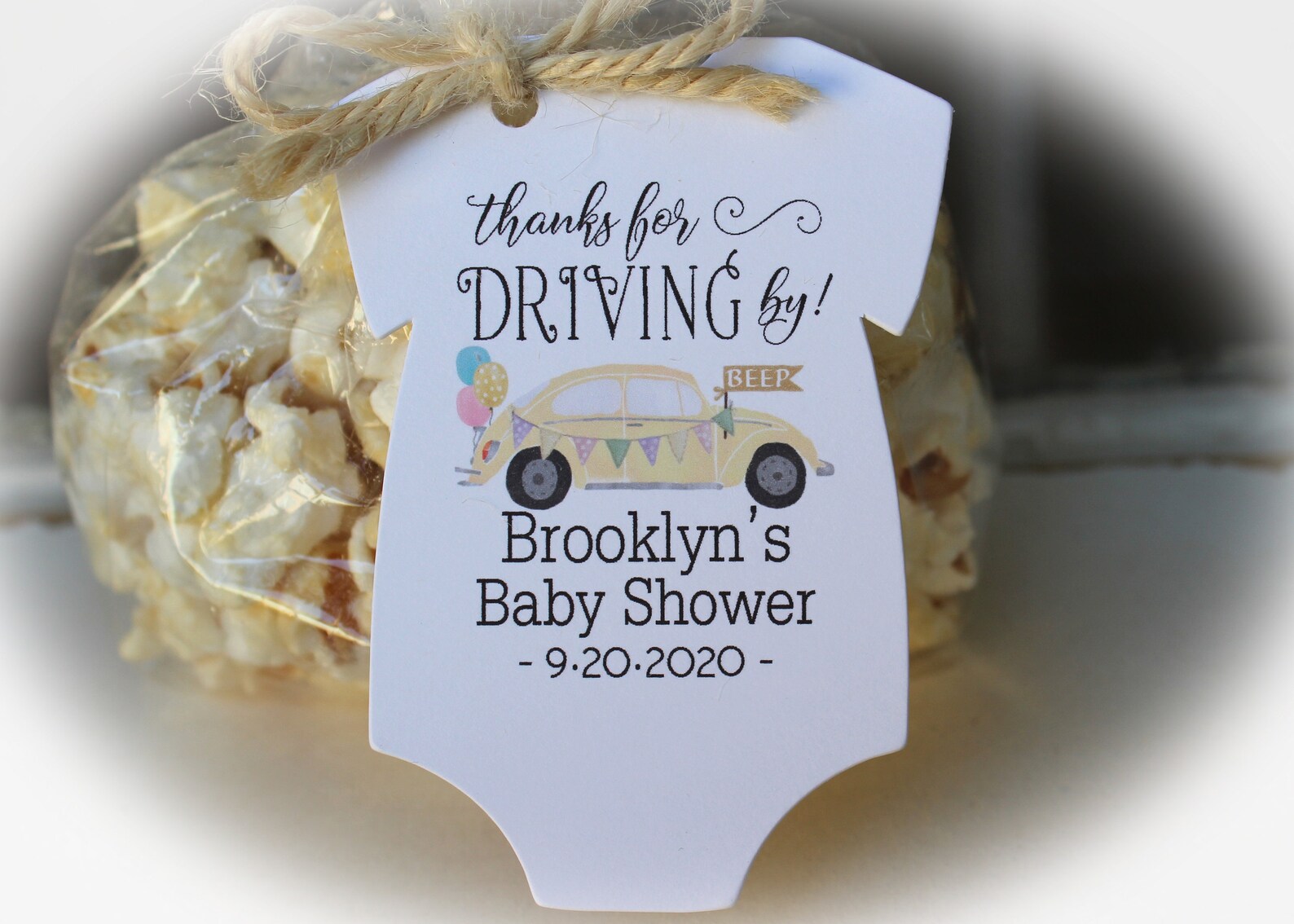 Drive By Baby Shower Favor Drive By Baby Shower favor tag Etsy