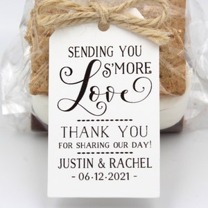 S&#39;More Love Wedding Favor |                   S&#39;More Wedding Favor Kit |      S&#39;more Wedding Favor tags