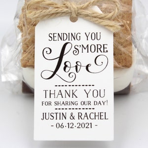 S'More Love Wedding Favor |                   S'More Wedding Favor Kit |      S'more Wedding Favor tags