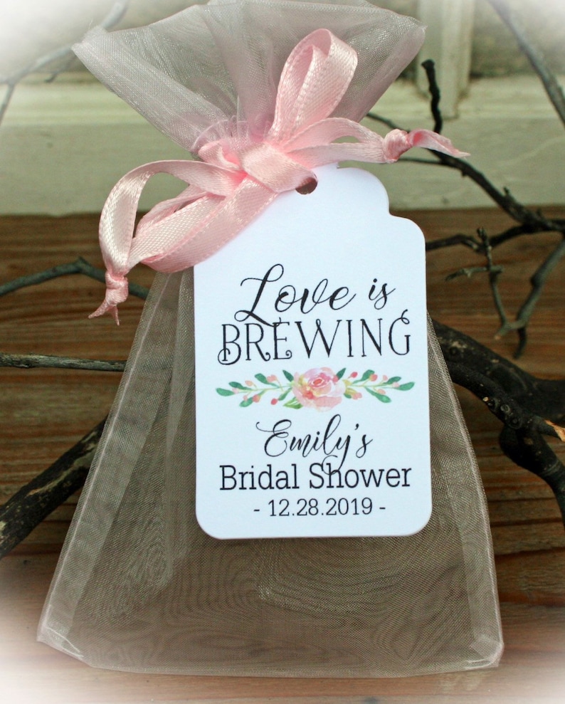Love is Brewing Bridal Shower Favor Tea Bridal Shower Favor Etsy
