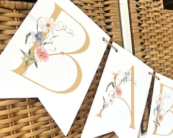 WILDFLOWER baby shower banner, decor, decoration