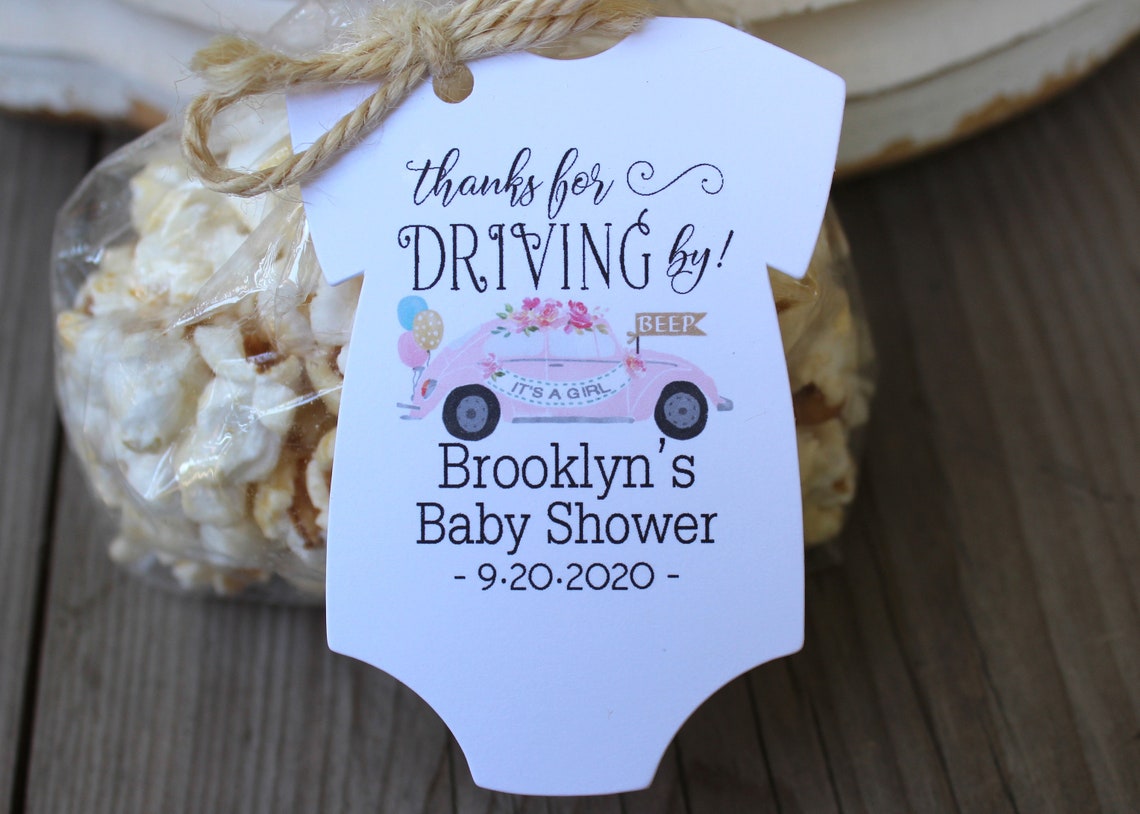 Drive By Baby Shower Favor Drive By Baby Shower favor tag Etsy