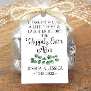 Rehearsal Dinner favor kit Love Laughter Happily Ever After Wedding Favor Kits, DIY Favor Kits, Wedding Favors, Rehearsal dinner Favors image 2