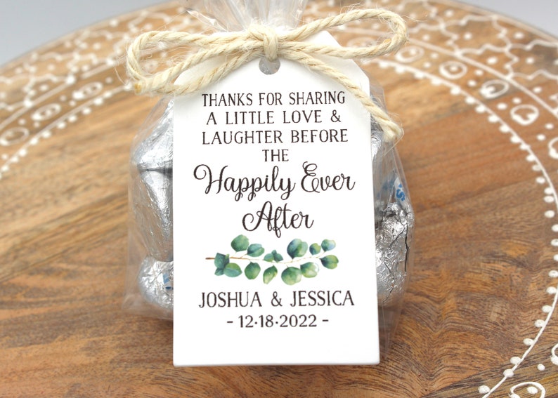 Rehearsal Dinner favor kit Love Laughter Happily Ever After Wedding Favor Kits, DIY Favor Kits, Wedding Favors, Rehearsal dinner Favors image 2