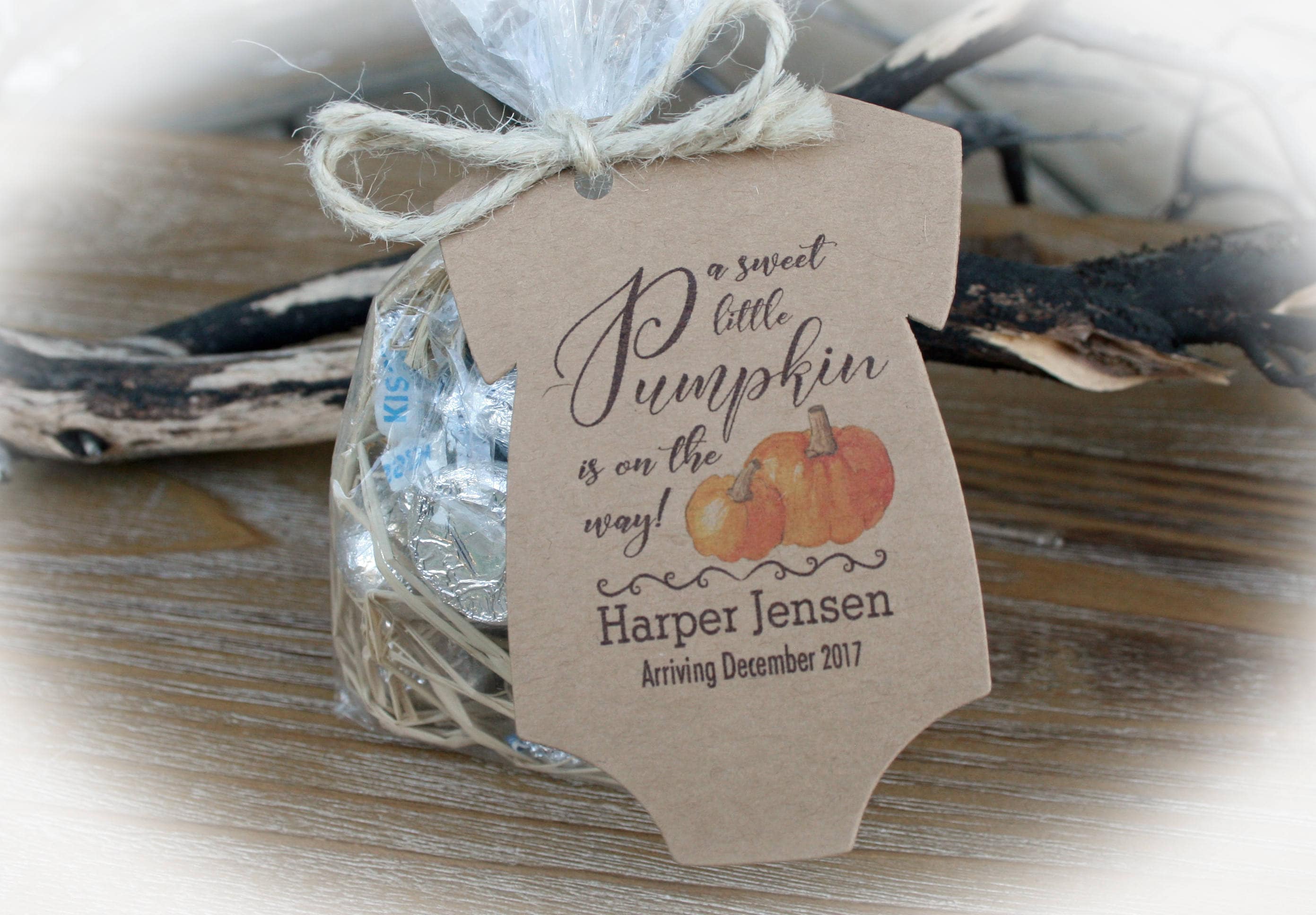 Pumpkin Baby Shower Favor Tags Or Kits A Little Pumpkin Is Etsy