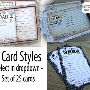 PRINTED &  READY to USE {Set of 25}| 2023 Graduation Advice Cards |Grad Advice Cards | Grad Party Advice Card | Graduation Advice Card